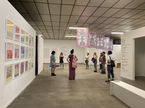 Visite-atelier adultes, exposition « Bad Poetry », 2023, BBB centre d'art