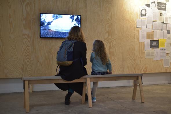 Vue de l'exposition « Actes » de Dominique Mathieu au BBB centre d'art, 2019. © Céline Bertrand, 2019